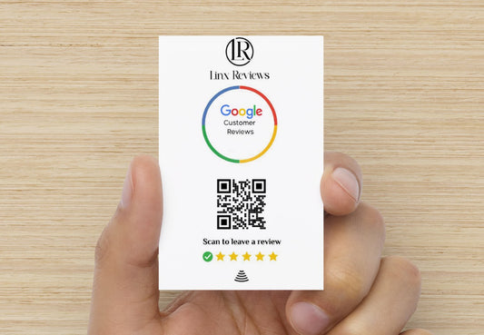 500 Google Review Takeaway cards